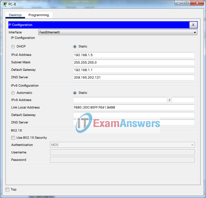 ENSA (Version 7.00) Final PT Skills Assessment Exam (PTSA) Answers 11