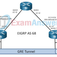 19.1.2 Lab - Implement a GRE Tunnel (Answers) 19