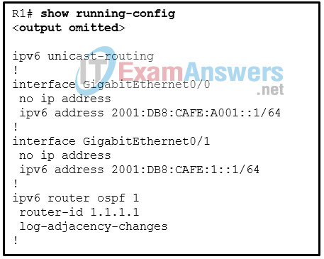 Chapters 6 - 10: OSPF Exam Answers (CCNPv8 ENARSI) 9