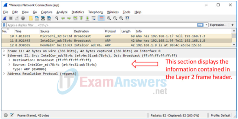 6.4.8 Lab - View Captured Traffic in Wireshark Answers 7