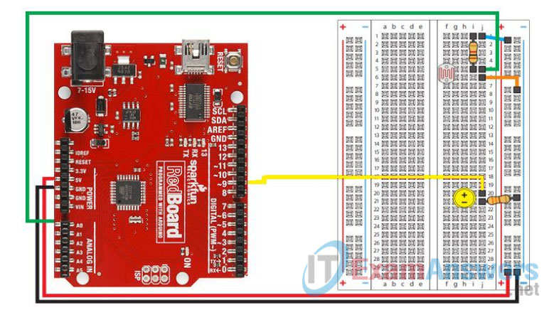 2.2.3.2 Lab - Photo Resistor using Redboard and Arduino IDE (Answers) 9
