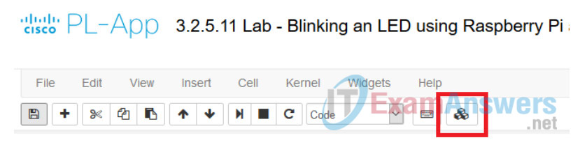 3.2.5.11 Lab - Blinking an LED using Raspberry Pi and PL-App (Answers) 19