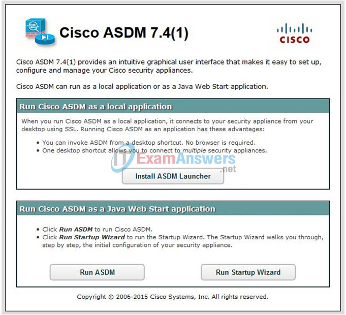 9.3.1.2 Lab - Configure ASA 5505 Basic Settings and Firewall Using CLI Answers 4