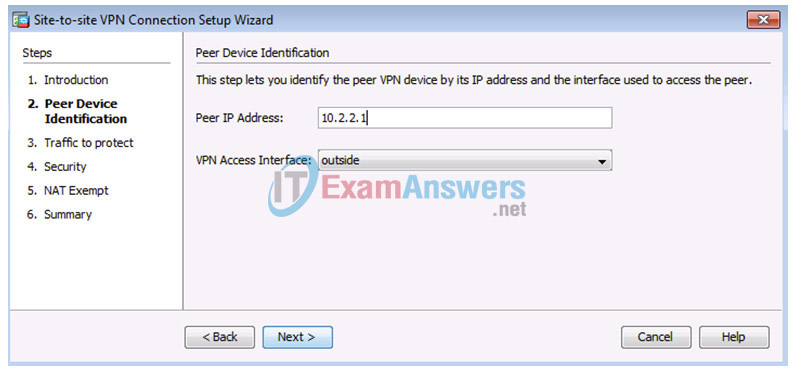 10.2.1.9 Lab - Configure a Site-to-Site IPsec VPN Using ISR CLI and ASA 5505 ASDM Answers 22