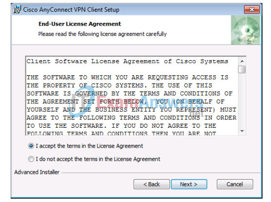 10.3.1.2 Lab - Configure AnyConnect Remote Access SSL VPN Using ASA 5505 ASDM Answers 72