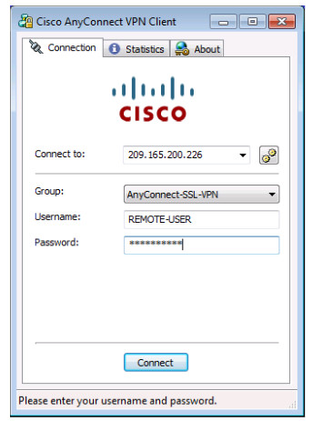 10.3.1.2 Lab - Configure AnyConnect Remote Access SSL VPN Using ASA 5505 ASDM Answers 77
