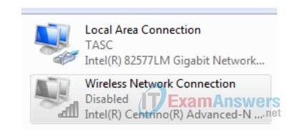4.2.4.5 Lab - Viewing Wireless and Wired NIC Information Answers 25