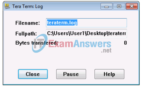 10.3.1.9 Lab - Managing Router Configuration Files with Terminal Emulation Software Answers 6