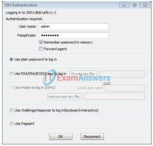 4.3.2.7 Lab - Configuring and Verifying IPv6 ACLs Answers