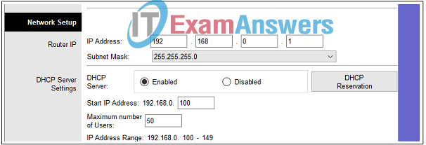 11.3.3 Dynamic Addressing with DHCP Quiz Answers 1