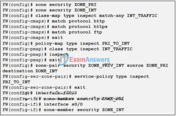CCNA Security Chapter 4 Exam Answers (CCNAS v1.2) 7