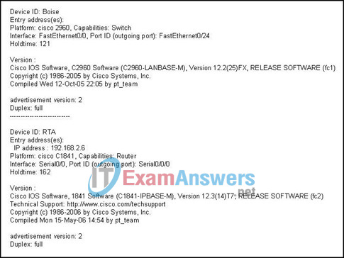 CCNA Discovery 2: DsmbISP Final Exam Answers v4.0 48
