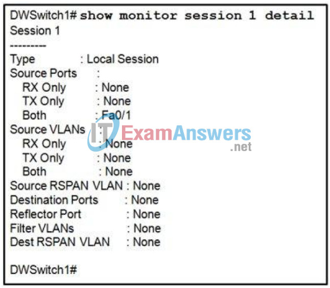 CCNP SWITCH (Version 6.0) Chapter 6 Exam Answers 8