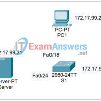 2.3.8 Packet Tracer - Configuring Basic Switch Management Answers 19