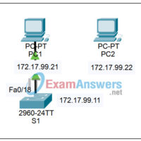2.5.1 Packet Tracer - Basic Switch Configuration Answers 7