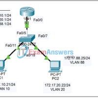 7.3.2 Packet Tracer - Configuring Wireless LAN Access Answers 1