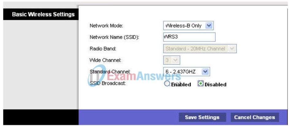 7.5.2 Packet Tracer - Challenge Wireless WRT300N Answers 72