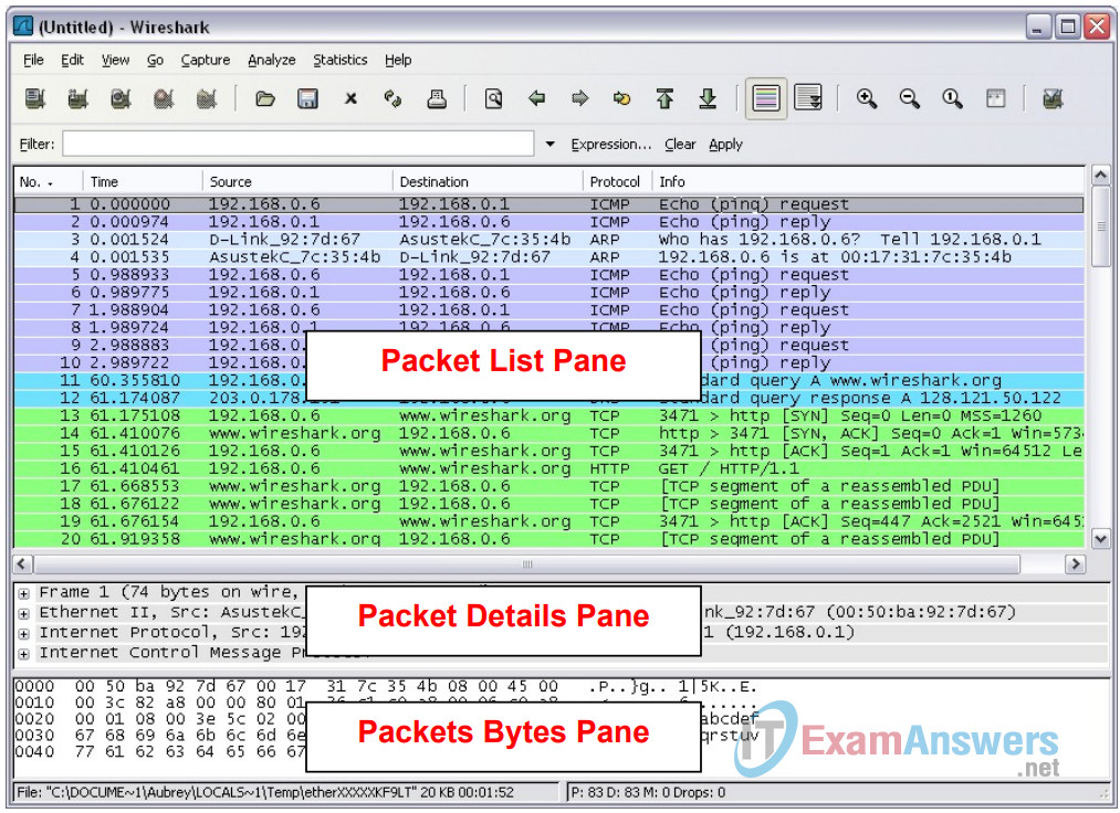 Lab 2.6.2 - Using Wireshark™ to View Protocol Data Units (Answers) 18
