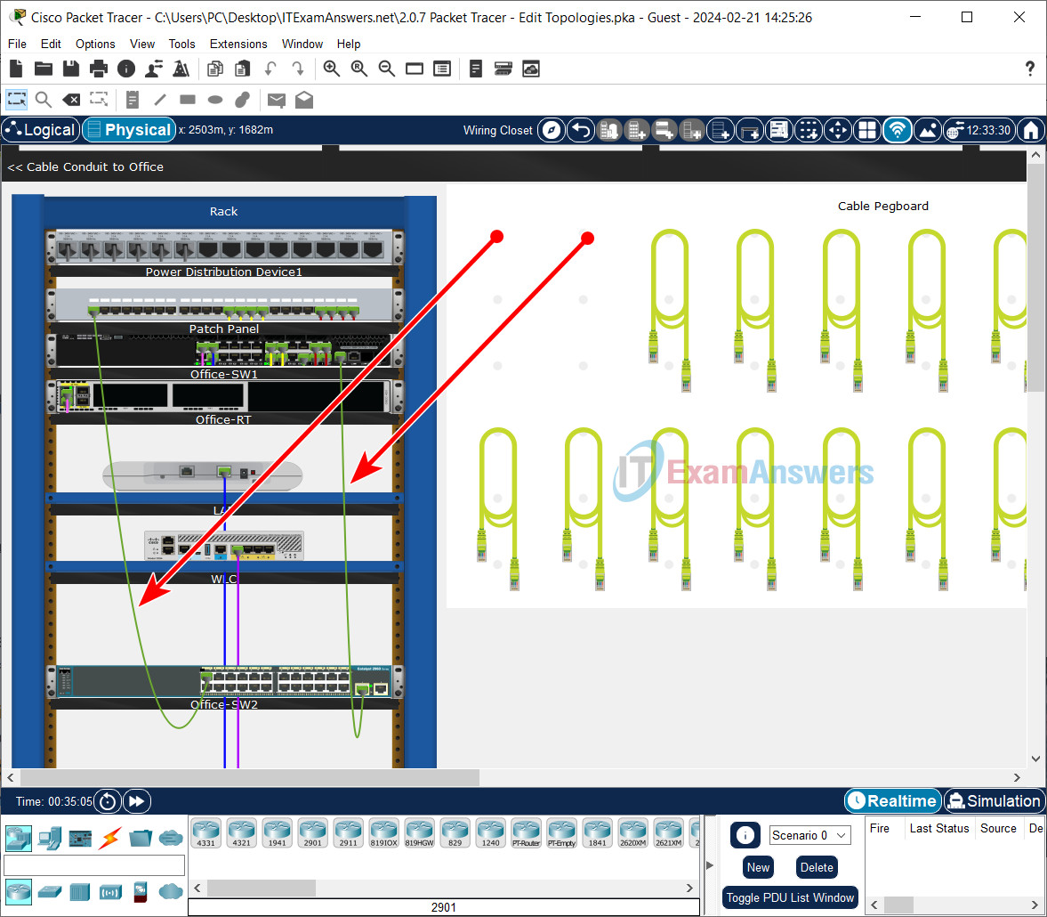 2.0.7 Packet Tracer - Edit Topologies Answers 21