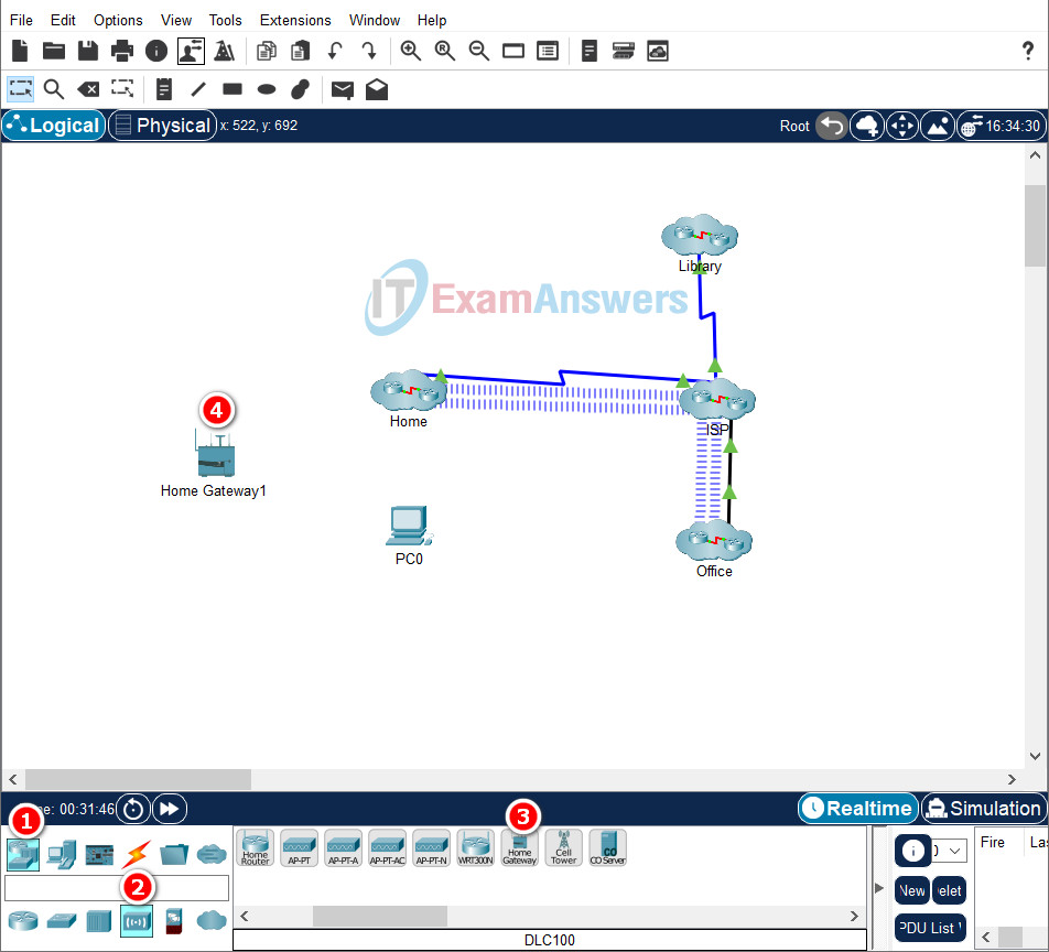 2.0.7 Packet Tracer - Edit Topologies Answers 32