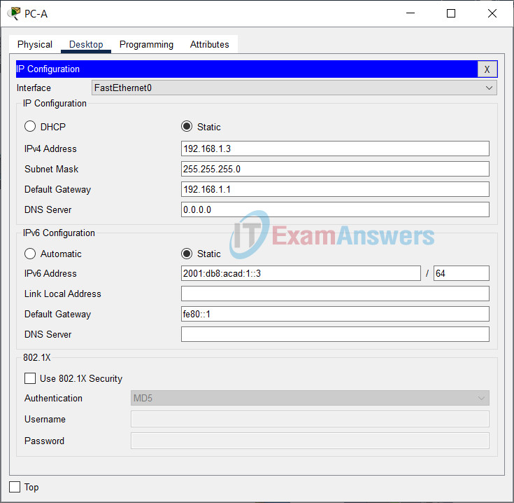 10.4.4 Lab - Build a Switch and Router Network (Answers) 12