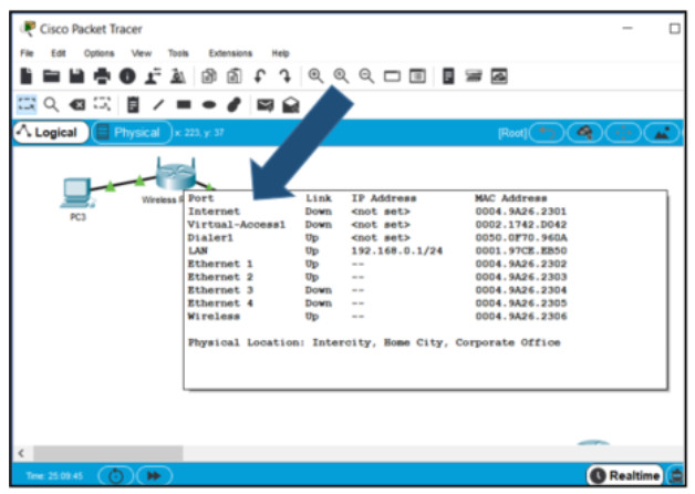 Introduction to Packet Tracer Exam Answers (Course Final) 9