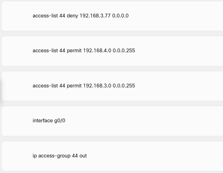 4.5.9 Check Your Understanding - Configure Standard ACLs 6