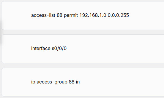 4.5.9 Check Your Understanding - Configure Standard ACLs 8