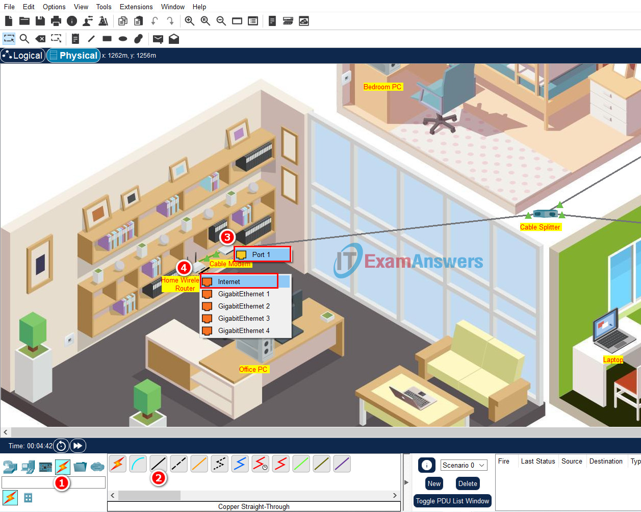 4.4.4 Packet Tracer - Configure a Wireless Router and Client Answers 26