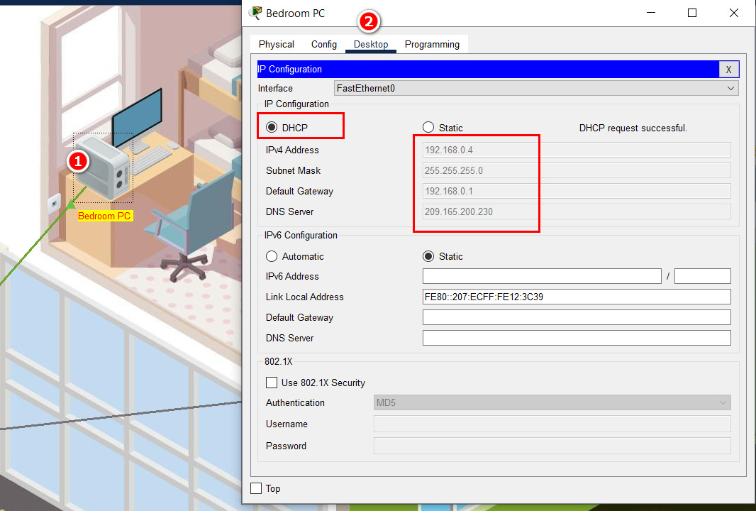 4.4.4 Packet Tracer - Configure a Wireless Router and Client Answers 43